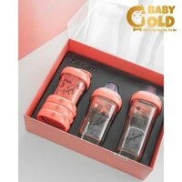 Bộ quà tặng Set Bình Sữa Hegen Triple E Collection, set quà đồ sơ sinh cao cấp cho bé
