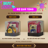 Bộ Quà Tặng SET02-Màu Đỏ - 1 phin nhôm + gói cà phê 250gr
