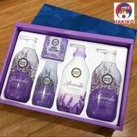 Bộ Quà Tặng Sữa Tắm, Dưỡng Thể Và Xà Bông Tắm Happy Bath Lavender Hàn Quốc 라벤더 에디션 선물세트