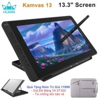Bộ Quà Tặng Trị Giá 1199K - Bảng Vẽ Điện Tử Màn Hình LCD 13inch Huion Kamvas 13 (GS1331) Có Giá Đỡ ST300 Hàng Chính Hãng