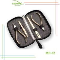 Bộ quà tặng truyền thống Kềm Nghĩa mạ vàng 24K MD32 [ Misaki Shop ]