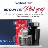 Bộ Quà Tết " PHÚ QUÝ " Nước Hoa Black Diamond + Silver Luxury CARWAY