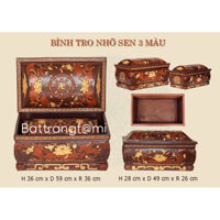 Bộ quách tiểu sành 3 màu kết hợp cao cấp Bát Tràng