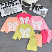 Bộ Quần + Áo 10-30 kg Hình Nơ Ngọc 4 Mau Cho Bé Gai.........