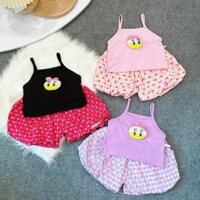 Bộ quần + áo 2 dây hình vịt 3 màu cho bé.... 10==>30kg......