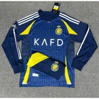 Bộ Quần Áo AL NASSR Dài Tay, Cộc Tay - In tên số theo yêu cầu - Vải FEX / Mè Thái chuẩn thi đấu