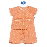Bộ quần áo Bà ba lửng unisex họa tiết Bi cam lụa - AICDBGBQ6JBI - AIN Closet