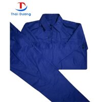 Bộ quần áo bảo hộ lao động Kaki màu xanh_Công ty BHLĐ Thái Dương