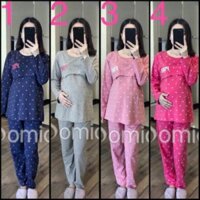 Bộ Quần Áo Bầu Và Sau Sinh Pink Cho Mẹ - Có Lật Ngực Cho Bé Bú