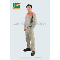 Bộ quần áo BHLĐ vải Kaki Pangrim Hàn Quốc LG-01