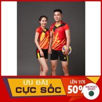 Bộ Quần Áo Bóng Chuyền Nam Nữ 💢Free Ship💢 Cao Cấp_Hàng Chính Hãng Kelme K4 Màu Đỏ Vàng ་