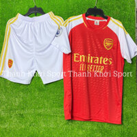 BỘ QUẦN ÁO BÓNG ĐÁ ARSENAL SÂN NHÀ MÀU ĐỎ MỚI 2023-2024