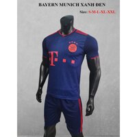 Bộ quần áo bóng đá Bayern Munich Xanh Đen