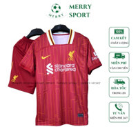 Bộ Quần Áo Bóng Đá Câu Lạc Bộ Liverpool Mùa giải 24/25 MERRY SPORT Vải Thái Cao Cấp Phom 50-90kg