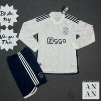 Bộ quần áo bóng đá CLB Ajax Amsterdam dài tay sân khách mùa mới nhất- đồ đá banh Ajax - vải gai Thái (An An Sports)