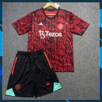 Bộ Quần Áo Bóng Đá CLB MU ĐỎ TRAINING 2023 Quần Có Túi - Chuẩn Mẫu Thi Đấu - Vải Polyester Gai Thái