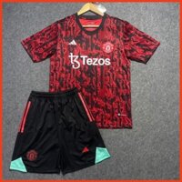 Bộ Quần Áo Bóng Đá CLB MU ĐỎ TRAINING 2023 Quần Có Túi - Chuẩn Mẫu Thi Đấu - Vải Polyester Gai Thái