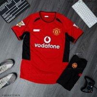 Bộ Quần Áo Bóng Đá CLB MU Retro 2008 - Áo Đá Banh MU 2007-2008 Màu đỏ in sẵn ronaldo số 7 - vải thái cao cấp