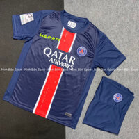 Bộ Quân Áo Bóng Đá CLB PSG, Áo Đá Banh Pari 24/25 - Chuẩn Mẫu Thi Đấu - Vải Polyester Thái Cao Cấp