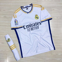 Bộ Quần Áo Bóng Đá CLB Real Madrid Trắng 2022