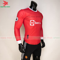 BỘ QUẦN ÁO BÓNG ĐÁ DÀI TAY MANCHESTER UNITED 2021 2022 SÂN NHÀ – THUN LẠNH CAO CẤP