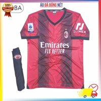 Bộ quần áo bóng đá đồ đá banh CLB AC Milan đỏ đen