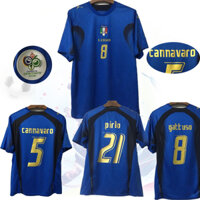 Bộ Quần Áo Bóng Đá Đội Tuyển Ý 2006 Phong Cách Vintage Ốp Điện Thoại Cho Pierlot 10 Tody Custom S-2XL S-2XL 7 Pierlot 10