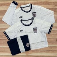 Bộ Quần Áo Bóng Đá Đội Tuyển Anh Sân Nhà 2000 - Vải Gai Thái Cao Cấp