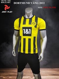 Bộ Quần Áo Bóng Đá Dortmund Vàng Đen 2022-2023