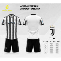 Bộ Quần Áo Bóng Đá JUVENTUS TRẮNG ĐEN