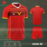 BỘ QUẦN ÁO BÓNG ĐÁ KHÔNG LOGO DRAHA VICTORY 2022 ĐỎ VÀNG – HÀNG VIỆT NAM