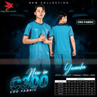 BỘ QUẦN ÁO BÓNG ĐÁ KHÔNG LOGO CV C300 MÀU XANH YAMAHA