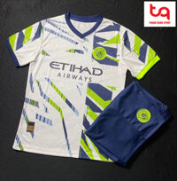 BỘ QUẦN ÁO BÓNG ĐÁ MÀU VÀNG SÂN KHÁCH MANCITY 2023-2024-HÀNG THÁI LAN BY THANH QUÂN SPORT