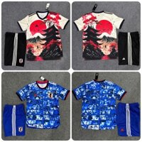 Bộ Quần Áo Bóng Đá Nhật Bản - Vải Polyester Thái Gai Lưới Chuẩn Mẫu Thi Đấu