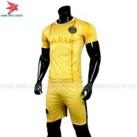BỘ QUẦN ÁO BÓNG ĐÁ PARIS SAINT-GERMAIN 2021 2022 MÀU VÀNG – THUN LẠNH CAO CẤP