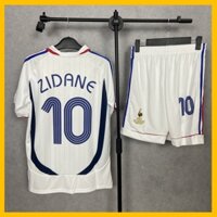 Bộ Quần Áo Bóng Đá Pháp Trắng 2006 Bản Đẹp