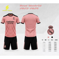 Bộ Quần Áo Bóng Đá REAL MARID HỒNG 2023-2024
