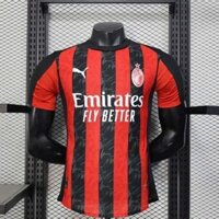 Bộ Quần Áo Bóng Đá Thái Lan - AC Milan Đỏ Sọc Đen Sân Nhà 25/26 bản PLAYER