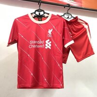 Bộ quần áo bóng đá trẻ em thun thái lạnh CLB Liverpool