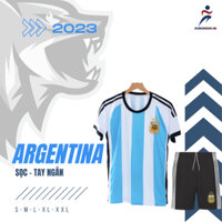 Bộ quần áo bóng đá tuyển Argentina Sọc 2023