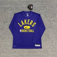 Bộ Quần Áo Bóng Rổ lakers Warriors 2122 Dài Tay Mau Khô Thời Trang