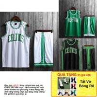 Bộ quần áo bóng rổ NBA Boston Celtics chất đẹp nam nữ thun mè mát thoáng thấm hút mồ hôi không phai màu
