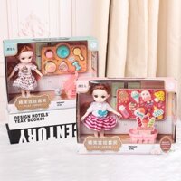 Bộ Quần Áo Búp Bê Barbie 16cm Có Khớp Cử Động DIY