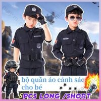 Bộ quần áo cảnh sác cho bé Trẻ Em Hiệu Suất Đồng Phục Lễ Hội bộ đồ SWAT Trẻ Em Trình DiễnTrang Phục Cảnh Sát Đồng Phục