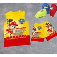 Bộ quần áo chó cứu hộ chất thun lạnh mềm mại thoáng mát in 3d 10-60kg SUSHI KIDS