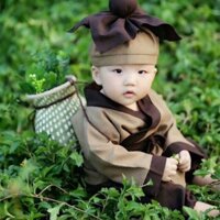 Bộ quần áo chú tiều phu cho bé