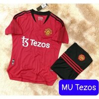 Bộ quần áo CLB MU Tezos đỏ hàng đẹp 2022