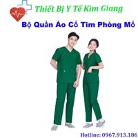 Bộ Quần Áo Cổ Tim Phòng Mổ Chất Vải Lon Nhật  Đẹp