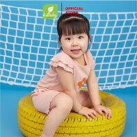 Bộ quần áo cộc tay cho bé gái chất cotton 100% Lullaby NH802R