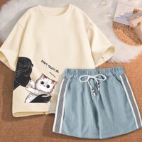 Bộ quần áo cộc tay cho bé gái size đại từ 6 đến 65kg - đồ bộ bé gái cộc tay Honey